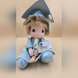 Precious Moments Girl 1986 Graduate Doll in Light Blue